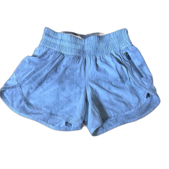 Lululemon Athletica Tracker Size 4 Light Gray marbled Athletic Shorts - Picture 1 of 9